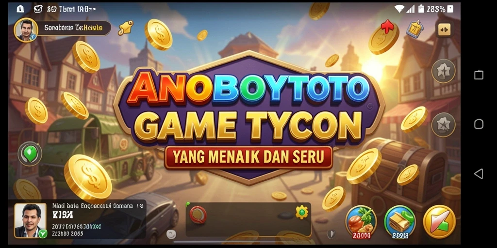 Tampilan gameplay ANOBOYTOTO yang menarik dengan elemen Tycoon.