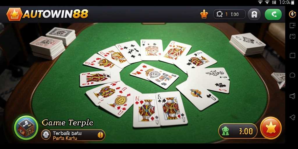 Tampilan seru gameplay Gaple di AUTOWIN88.