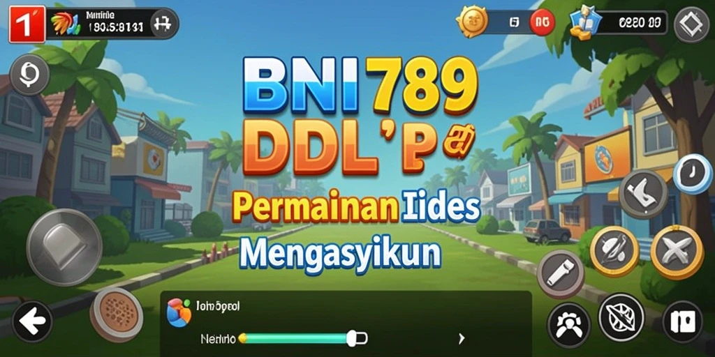 Screenshot utama BNI789 menampilkan pemain mengelola usaha dengan santai.