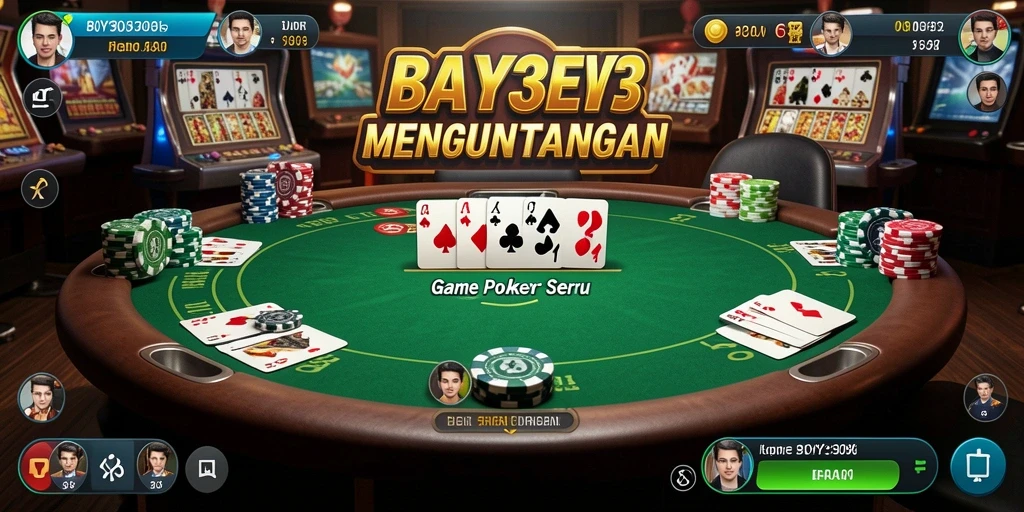 Tampilan gameplay Poker yang mendebarkan di BOY303.
