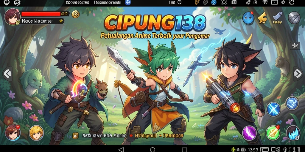 Gameplay seru dalam CIPUNG138 dengan karakter anime ikonik.