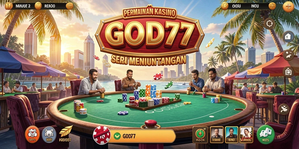 Screenshot gameplay <strong>GOD77</strong> menampilkan keseruan permainan kasino yang mendebarkan.