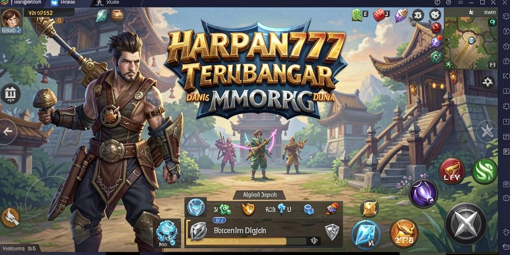Tampilan gameplay epik dalam HARAPAN777 yang menampilkan pertarungan seru.