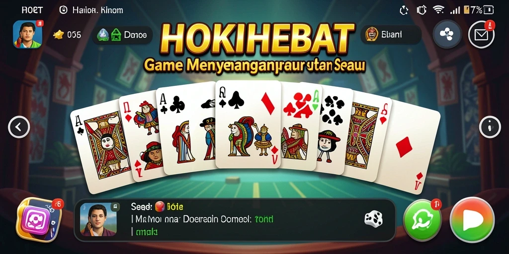 Tampilan gameplay HOKIHEBAT yang seru dan menarik.