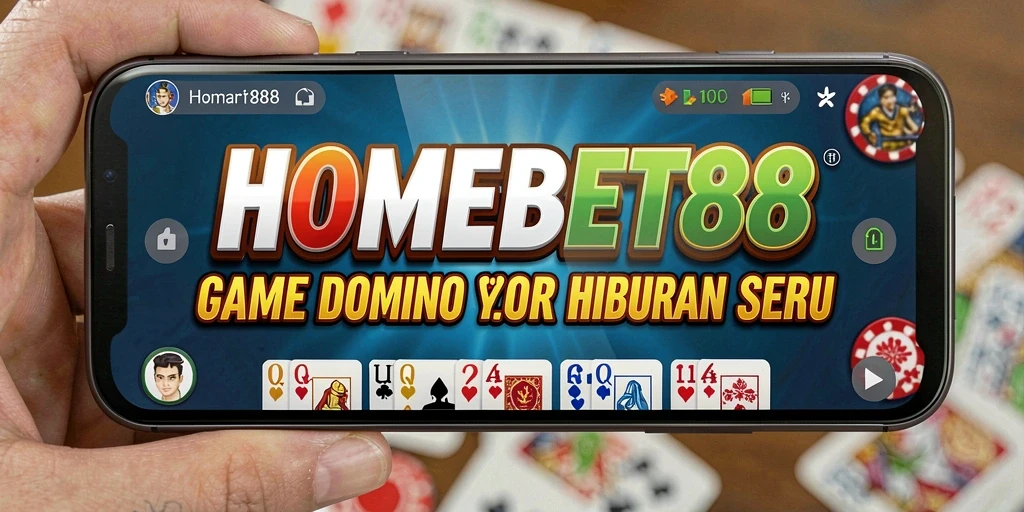 Tampilan gameplay seru dari game HOMEBET88 yang menampilkan Domino.