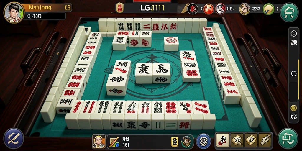 Screenshot permainan LG111 yang menunjukkan keseruan bermain Mahjong.