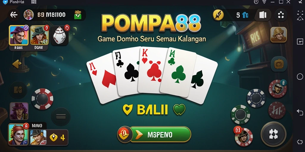 Tampilan gameplay seru dan interaktif di POMPA88.
