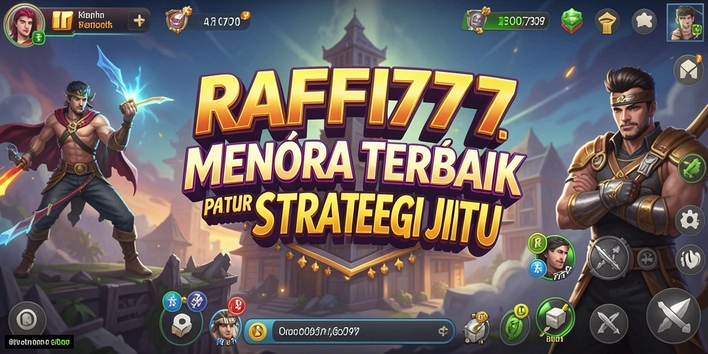 Screenshot RAFFI777 menampilkan aksi seru pertahanan menara.