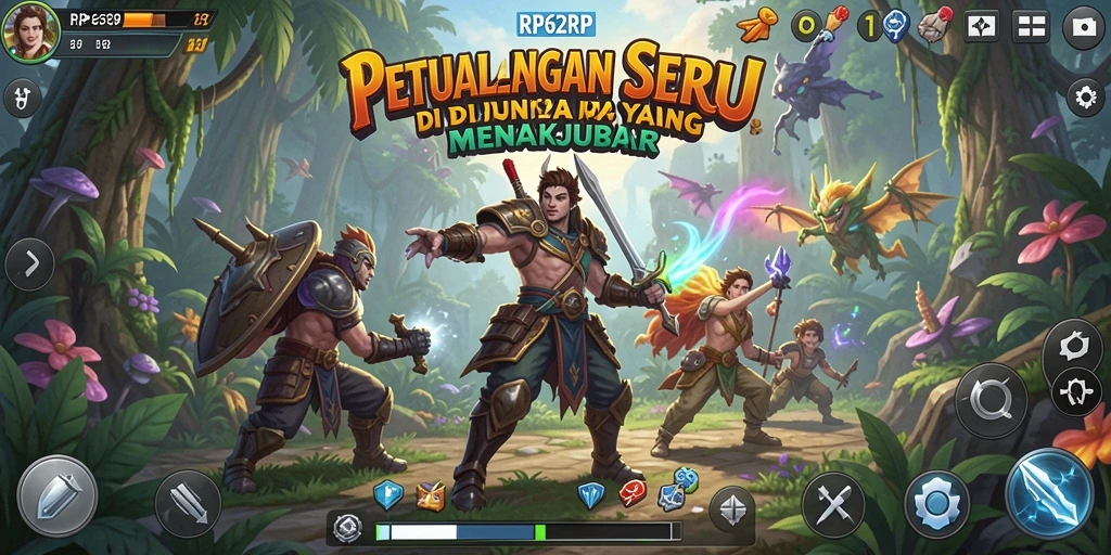 Tampilan gameplay seru di dunia petualangan RP62RP.