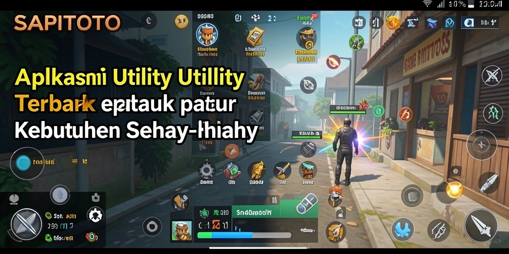 Tampilan aplikasi SAPITOTO dengan fitur manajemen Utility yang mudah.
