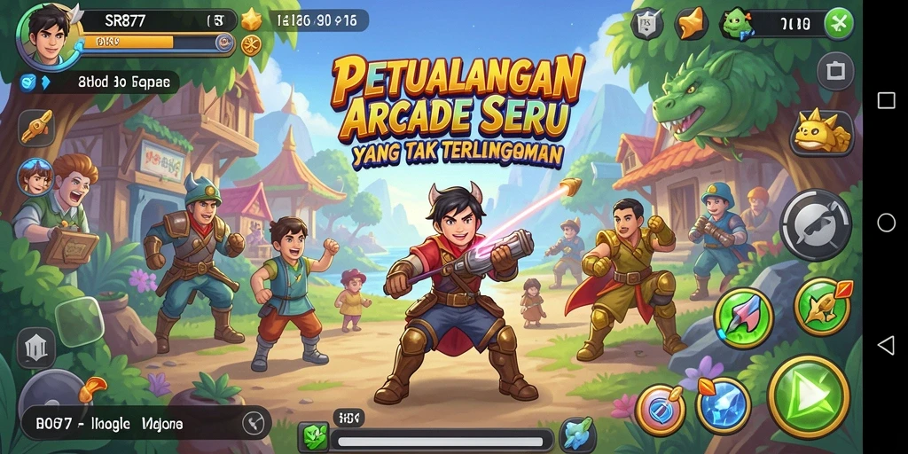 Screenshot gameplay SR877 menampilkan aksi seru dalam permainan Arcade.