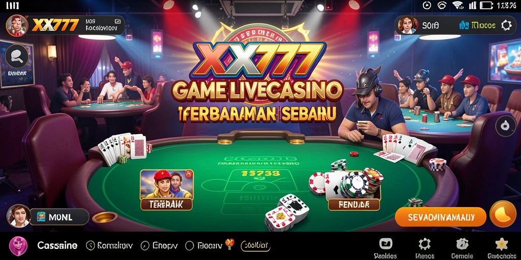 Tampilan gameplay Live Casino yang memukau dan interaktif.